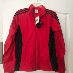 Reserved for @binglederry : Adidas Mesh Lined Red Jacket SZ Small